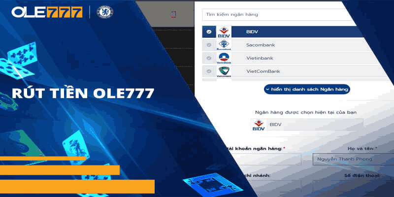 Hướng dẫn OLE777 nạp rút tiền thuận tiện